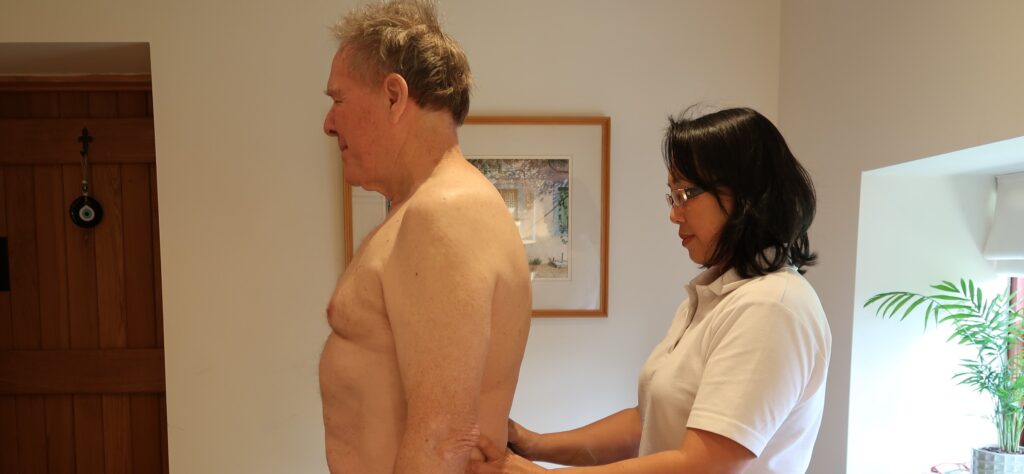 Patient assessment during consultation with Morna Sung photographed by Katie Lee Photography