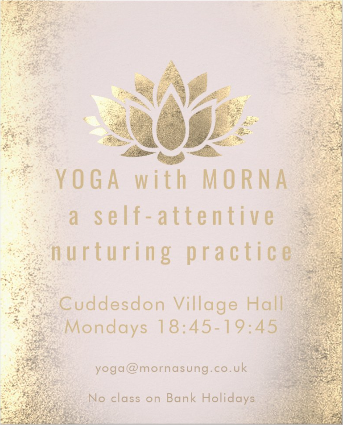 *** NEW *** Weekly in-person group community class at Cuddesdon Village Hall, OX44 9HJ ***